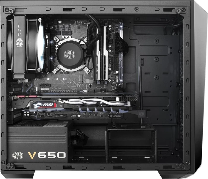 Cooler Master MasterBox Lite 3.1, schwarz, Acrylfenster