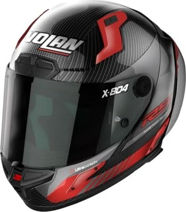 Nolan X-804 RS Ultra Carbon Hot Lap schwarz/grau/rot