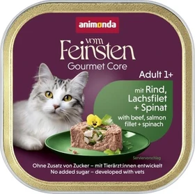 animonda Vom Feinsten Adult Schlemmerkern mit Rind, Lachsfilet und Spinat, 3.20kg (32x 100g)