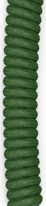Glorious Coiled Cable USB-C auf USB-A, Tastaturkabel (Spiral-Textilkabel), 1.37m, Forest Green