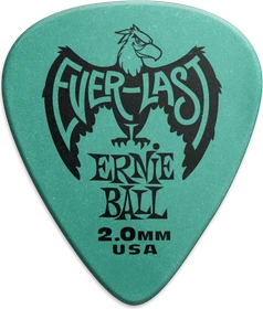 Ernie Ball Yellow Everlast Pick, 2.0mm, 12-Pack