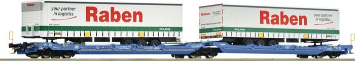 Roco - Spur H0 - Doppeltaschen-Gelenkwagen T3000e, VTG