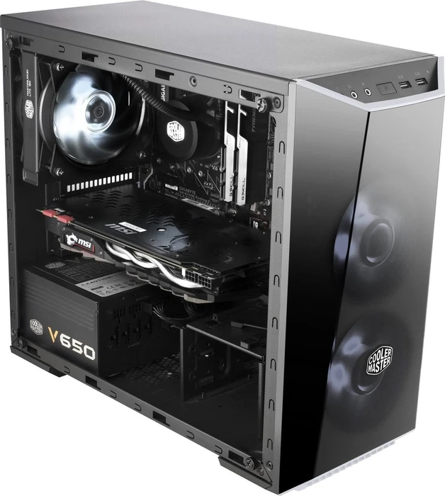 Cooler Master MasterBox Lite 3.1, schwarz, Acrylfenster