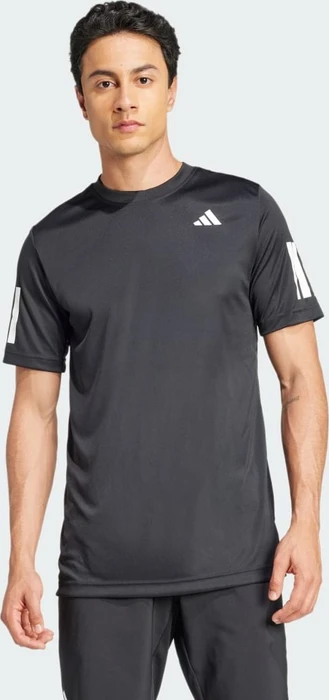 adidas Club Tennis Climacool 3-Streifen Funktionsshirt kurzarm schwarz (Herren)
