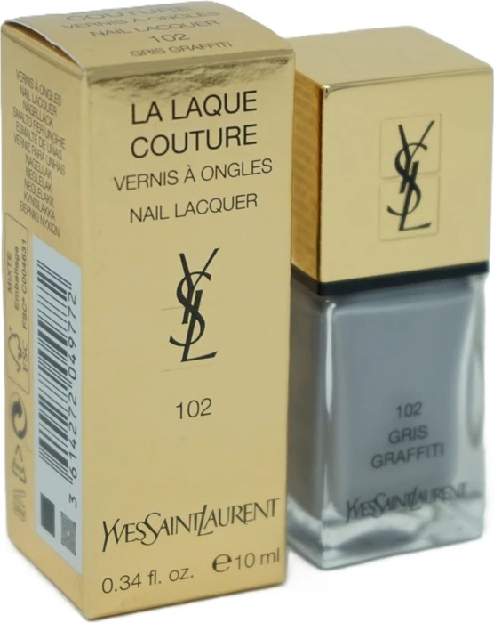 Yves Saint Laurent La Laque Couture Nagellack 102 Gris Graffiti, 10ml