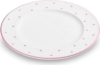 Gmundner Keramik Herzerl Dessertteller Gourmet 22cm rosa