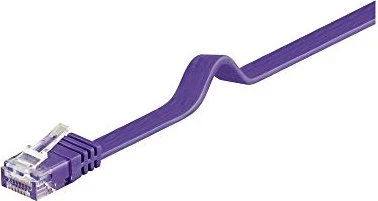 goobay Flach-Patchkabel, Cat6, U/UTP, RJ-45/RJ-45, 5m, violett