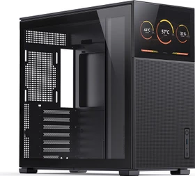 Jonsbo D41 Mesh Screen Black, schwarz, Glasfenster