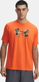 Under Armour Tech Print Fill Funktionsshirt kurzarm fire/baroque green (Herren)