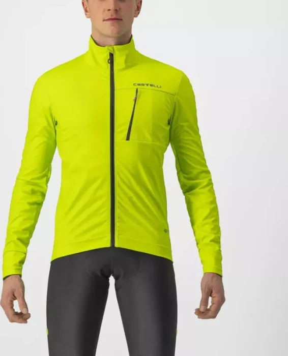 Castelli Go Fahrradjacke electric lime/black (Herren)