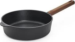 Woll Eco Logic QXR Guss-Hochrandpfanne Induktion mit Holzgriff 24cm