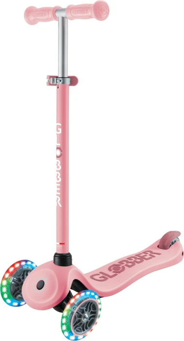 Globber Go Up Sporty Lights Kickboard pale pink