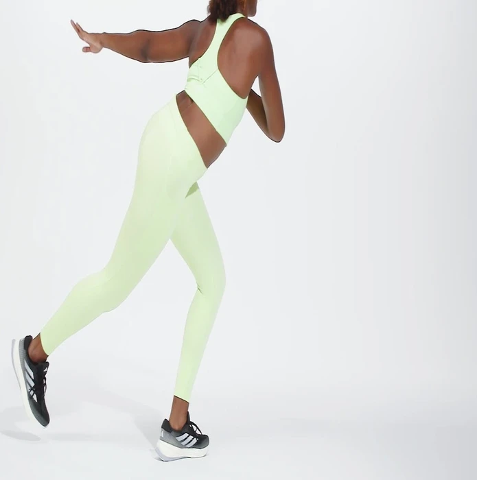 adidas DailyRun Laufhose 7/8 semi green spark (Damen)