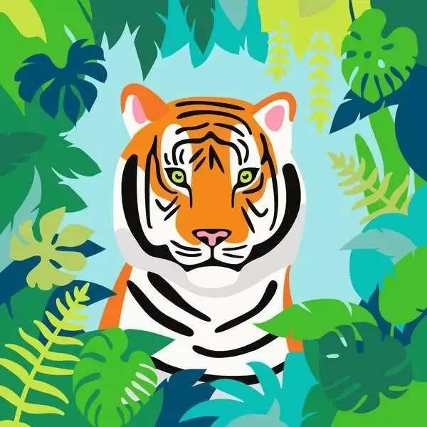 Ravensburger Malen nach Zahlen CreArt Wilder Tiger