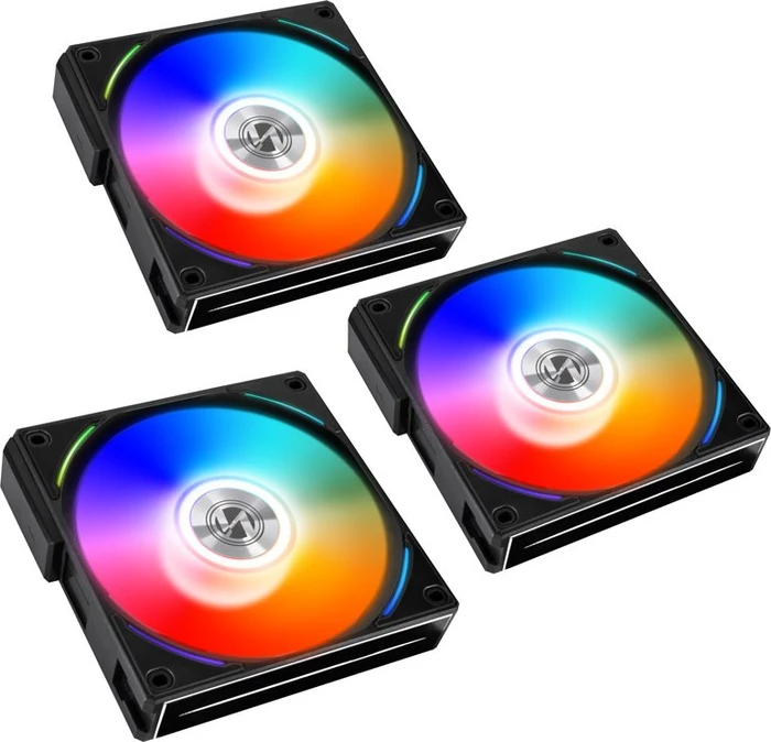 Lian Li Uni Fan AL120, schwarz, LED-Steuerung, Lüftersteuerung, 120mm, 3er-Pack