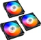 Lian Li Uni Fan AL120, schwarz, LED-Steuerung, Lüftersteuerung, 120mm, 3er-Pack Vorschaubild