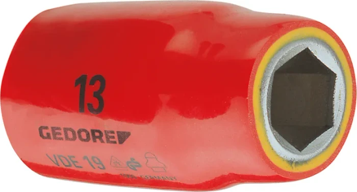 Gedore VDE 19 11 VDE Außensechskant Steckschlüssel 1/2", 11x54mm