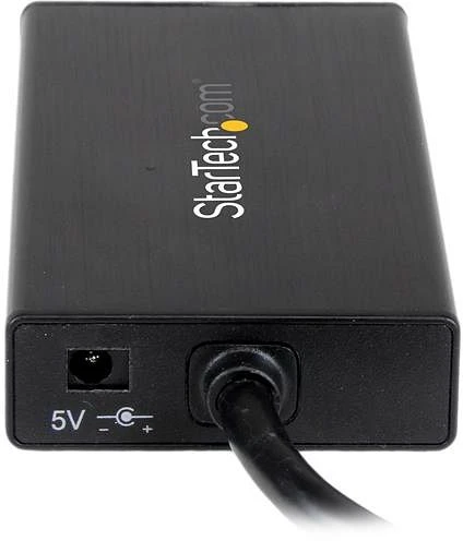 StarTech USB 3.0 Hub, 3-port + Gb LAN, schwarz