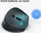 Equip Ergonomic Rechargeable Dual Mode Wireless Mouse schwarz, USB/Bluetooth Vorschaubild