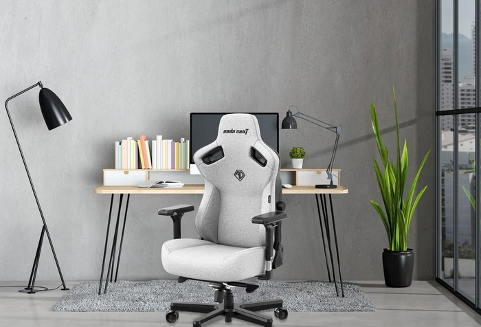 Anda Seat Kaiser 3 Premium XL Gamingstuhl, Ash Gray, Stoff grau