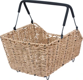 Basil Cento Rattan Look Multi Fahrradkorb braun