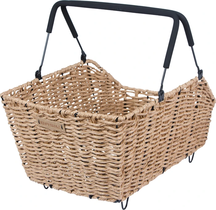 Basil Cento Rattan Look Fahrradkorb