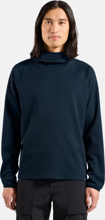 Odlo Cubic Multisport Midlayer Hooded Funktionsshirt langarm dark sapphire (Herren)
