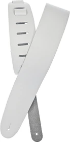 D'Addario Basic Leather Guitar Strap White