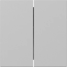 Gira System 55 Wippe 2fach gerade stehend, grau matt