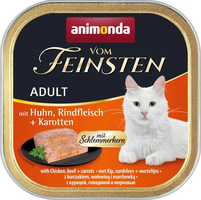 animonda Vom Feinsten Adult Schlemmerkern mit Pute, Hähnchenbrust und Kräutern, 7.20kg (72x 100g)