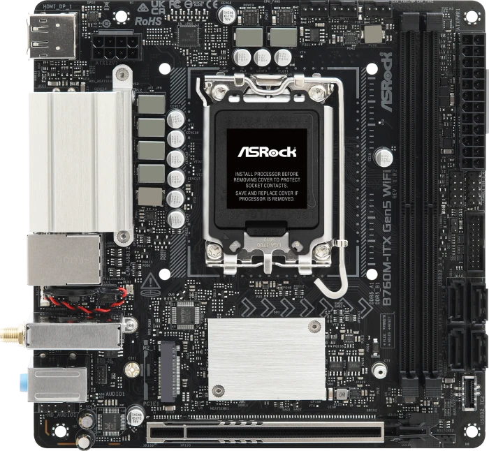 ASRock B760M-ITX Gen5 WiFi (Intel 1700)