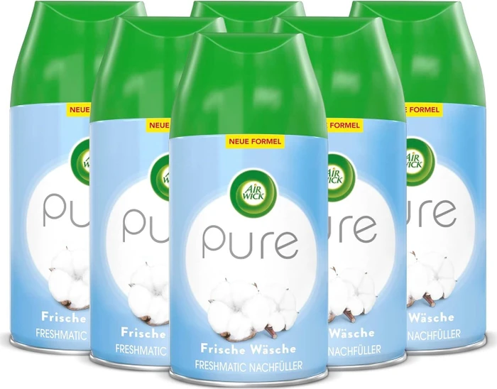 Air Wick Freshmatic Max Pure Frische Wäsche Duftspray Refill, 1.5l (6x 250ml)