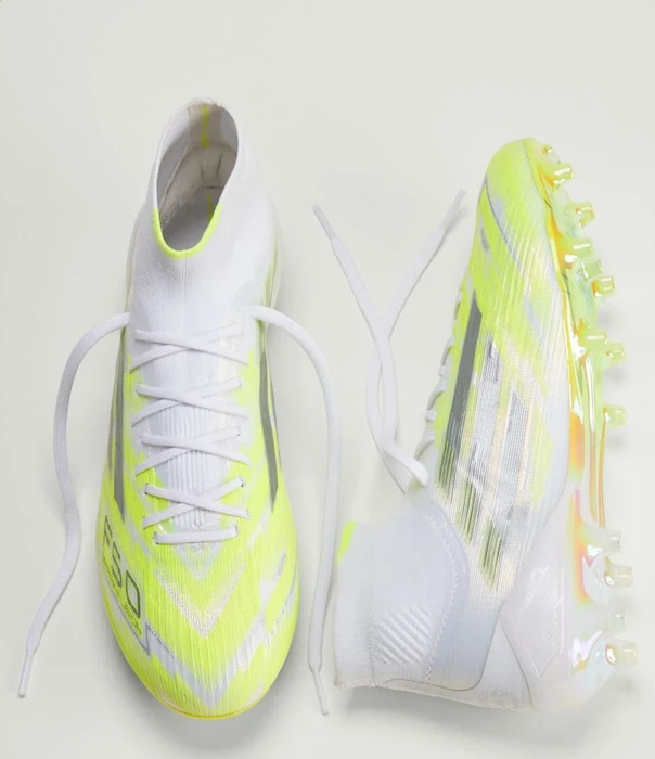adidas F50 Sparkfusion Elite Mid cloud white/iron metallic/hi-res yellow (Damen)