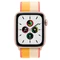 Apple Watch SE (GPS + Cellular) 44mm gold mit Sport Loop indischgelb/weiß Vorschaubild