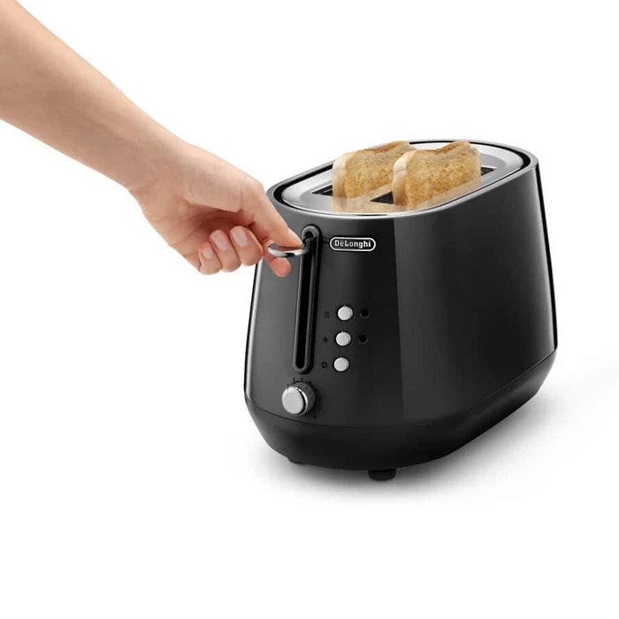 DeLonghi CTY2103.BK Eclettica Toaster bold black