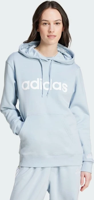 adidas Essentials Linear Hoodie wonder blue (Damen)