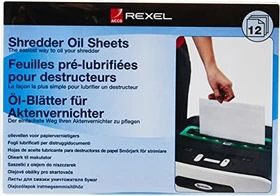 Rexel Aktenvernichter Öl-Blätter, 19.5x23cm, 12 Blatt