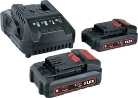 Flex Power 22 Q Starterset 18V, 2.5Ah, Li-Ionen, 2 Akkus [5.0Ah] [90Wh]