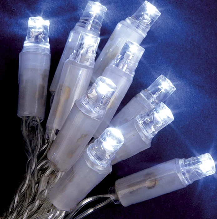 Hellum Lichterkette transparent LED 120x warmweiß
