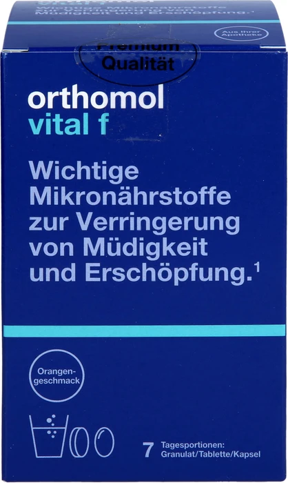 Orthomol vital f Orangengeschmack Kombipackung 7 Tage, 1 Stück