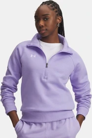 Under Armour Rival Fleece Zip Sweatshirt transparent/weiß (Damen)