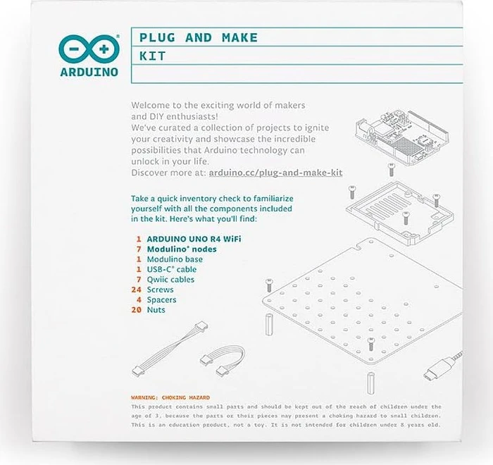 Arduino UNO R4 WiFi Plug and Make Kit, DE