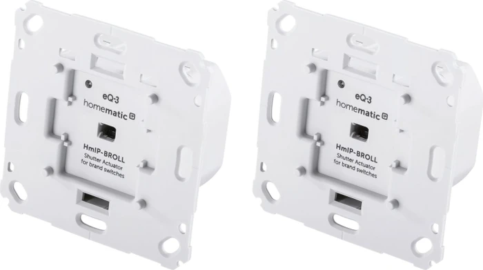 eQ-3 Homematic IP Rollladenaktor für Markenschalter, Rolllädensteuerung, 2er Set