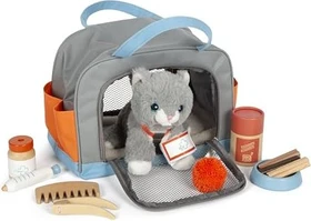Legler Small Foot Katze mit Tasche und Pflege-Set