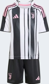 adidas Juventus Turin 2025/2026 Heimausrüstung schwarz/weiß (Junior)