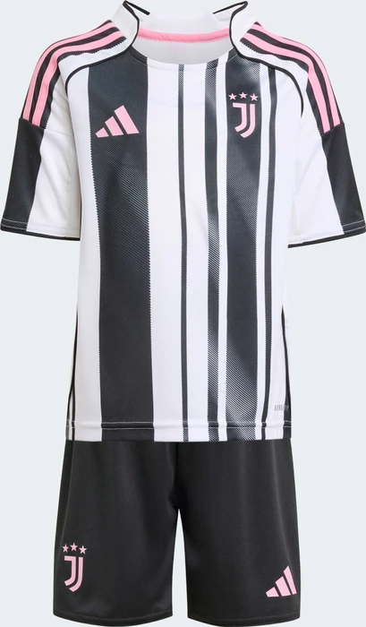 adidas Juventus Turin 2025/2026 Heimausrüstung schwarz/weiß (Junior)