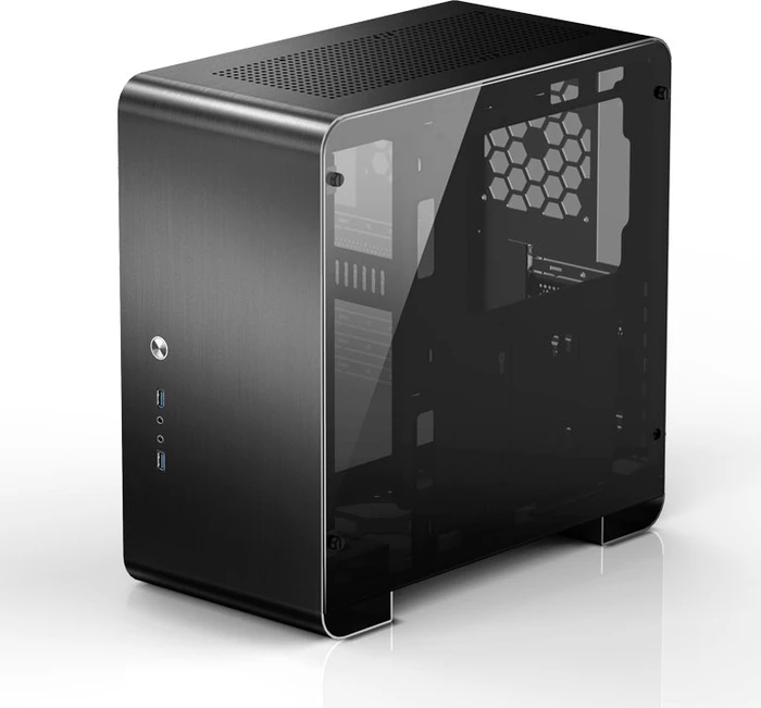 Jonsbo U4 Plus, schwarz, Glasfenster