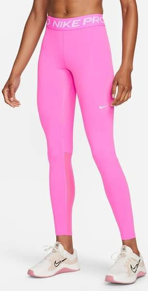 Nike Pro Leggings Hose lang playful pink/white (Damen)