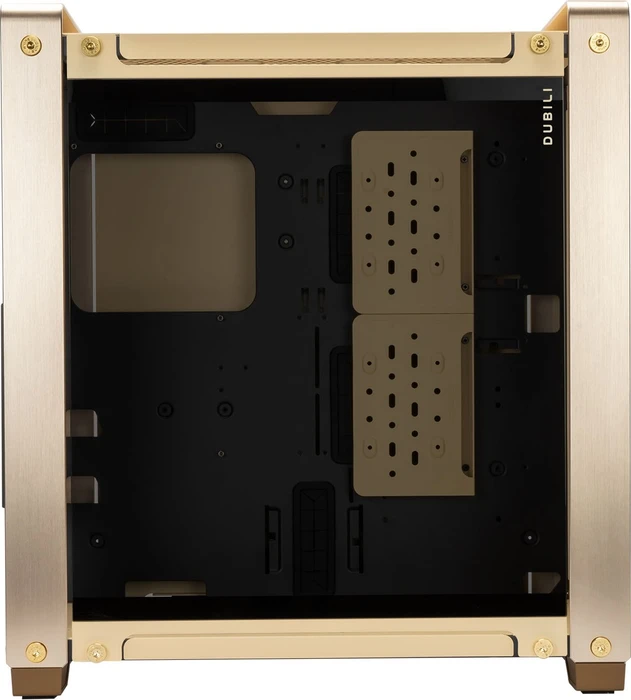 In Win Dubili Champagne Gold, vormontiert, gold, Glasfenster