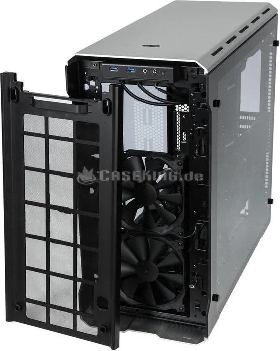 Phanteks Enthoo Evolv ATX Tempered Glass silber, Glasfenster